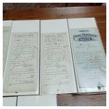 Lot of Vintage Minnesota Farm Contracts - Contracts for Deed  Warranty Deeds Circa early 1900s  In Protective Sleeves