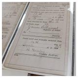 Lot of Vintage Minnesota Farm Contracts - Contracts for Deed  Warranty Deeds Circa early 1900s  In Protective Sleeves