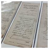 Lot of Vintage Minnesota Farm Contracts - Contracts for Deed  Warranty Deeds Circa early 1900s  In Protective Sleeves