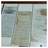 Lot of Vintage North Dakota  Chicago - Quitclaim Deeds  First Mortgage Notes  Warranty Deeds Circa early 1900s  In Protective Sleeves