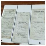 Lot of Vintage North Dakota  Chicago - Quitclaim Deeds  First Mortgage Notes  Warranty Deeds Circa early 1900s  In Protective Sleeves