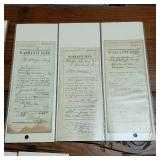 Lot of Vintage North Dakota  Chicago - Quitclaim Deeds  First Mortgage Notes  Warranty Deeds Circa early 1900s  In Protective Sleeves