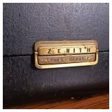 Zenith Vintage Working Radio with 2 Extra Tubes and Case  Corded  Trans Oceanic  17 inches wide by 11 inches