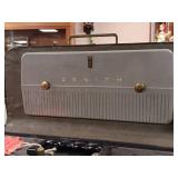 Zenith Vintage Working Radio with 2 Extra Tubes and Case  Corded  Trans Oceanic  17 inches wide by 11 inches