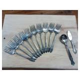 1969 Holmes and Edwards  1847 Rogers Bros Silver Plate  Lot of Silverware Collection  12 pieces total