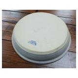 !New! Hand Made Pottery - Dakota Stoneware nice dip and chip platter  wheelthrown. Glazed  11 inches diameter  Dave Huebner