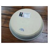 !New! Hand Made Pottery - Dakota Stoneware nice dip and chip platter  wheelthrown. Glazed  11 inches diameter  Dave Huebner