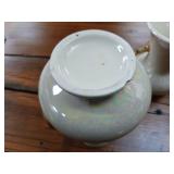 Pearl Brand China Co. Hand decorated Made in USA  22 Carat Gold Plated trim  3 pc lot  Gorgeous opalescence