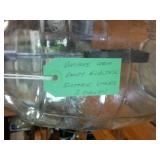 Large 16 inch tall  3 Gal Cow Embossed Authentic Vintage Glass Gem Dandy Butter Churn  Works!