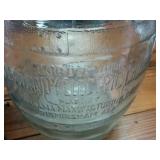 Large 16 inch tall  3 Gal Cow Embossed Authentic Vintage Glass Gem Dandy Butter Churn  Works!