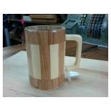 Drink with style!  Wooden Mug Bottle Holder  5 inch tall -  finely made