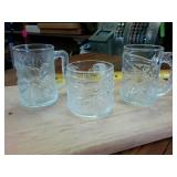 Collectible McDonalds Frosted Glass Superhero Collection