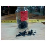 Vintage Ball Jar with Vintage Upholstery Tacks