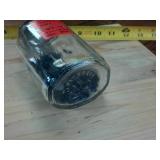 Vintage Ball Jar with Vintage Upholstery Tacks