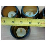 Lot of 5 Vintage Heavy Candle holders