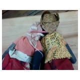 2 authentic Jamaica Vintage Dolls