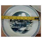 Hall Crafted Fine Porcelain  Oven to Plate  plus Watkins 1982 Collector Plate