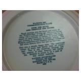 Hall Crafted Fine Porcelain  Oven to Plate  plus Watkins 1982 Collector Plate