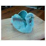 Vintage Made in Japan Blue Swan Dish