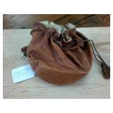 Vintage Leather Gourd Purse