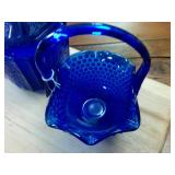 Mayfair Blue Glass  Vintage