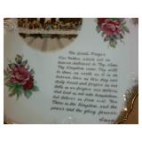 Lot of 8 inch Vintage plates -  Spirit of 76  Lords Prayer  Security state bank