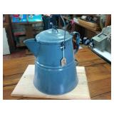Large Cowboy Coffee Pot  Vintage 16 inch tall at handle  no holes