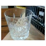 Set of 4 Denby Fine Lead Crystal 3 inch glasses