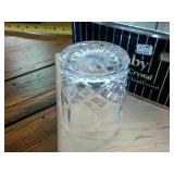 Set of 4 Denby Fine Lead Crystal 3 inch glasses