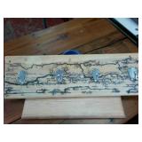 Very cool coat rack  electrified pattern!  - 2 feet long