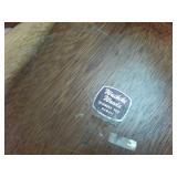 Hawaii Island Wooden Salad bowl with handcrafted black walnut wooden tongs  Monkey Pod in Waikiki Bowl is 10 inches diameter