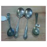 Silver plated spoon collection  including two Oh Oh Spaghettios Vintage