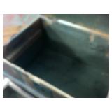 Vintage wooden miniature Steamer Trunk