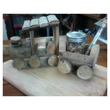 Train and trolley  with Hen of the Woods Dried Mushrooms and Lavender Salt Soak