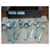 10 Piece Lot of Silver Plated Silverware