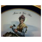 Collectible Plate Echt Cobalt from Germany (meaning it is pre-1945) plus a chicken candy dish