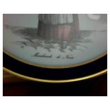 Collectible Plate Echt Cobalt from Germany (meaning it is pre-1945) plus a chicken candy dish