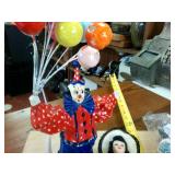 Tridoll Lot  Paper mache clown  pin cushion in original packaging  Eye closing woman
