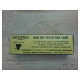 Vintage Sylvania Blue Top Projection Lamp  NIB  100 Watts
