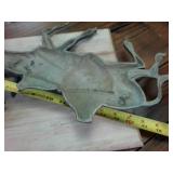 Chineese Farmer and Mule Solid Metal Wall Hangers