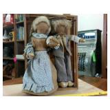 Creepy Haunted Folk Art  Doll Display