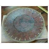Heavy Clay Fired Plate with Wicker Edging