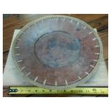 Heavy Clay Fired Plate with Wicker Edging
