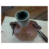 Unique Leather Encased Flask with Leather Strap  1776 USA!