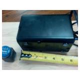 Boston Electric Pencil Sharpener and Blue Black Inkwell Vintage Ink