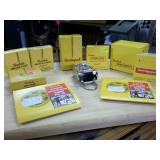 Large Lot of Vintage Kodak Kodachrome  Filters  Slide Mounts  Kodapod adapter  prepaid mailer for film processing  daylight filter  (box only)