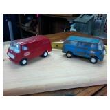 Two Vintage Tonka Tiny Vans
