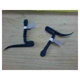 Two HAND FORGED pick and flathead screwdriver