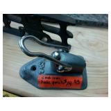 Lot of interesting vintage items  wall art  pencil shaperner body  level iron  cast iron hole punch