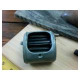 Lot of interesting vintage items  wall art  pencil shaperner body  level iron  cast iron hole punch